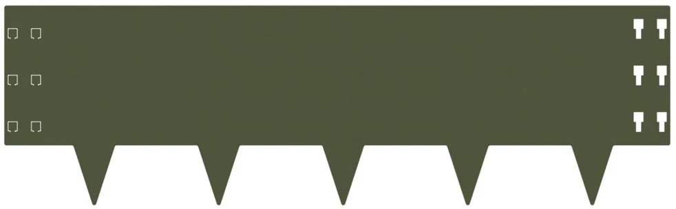Vejo kraštas 10 vnt. 100 x 30 cm Plienas Alyvuogių žalia