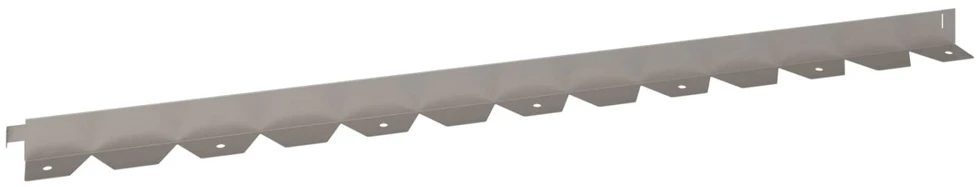 Vejo kraštas 10 vnt. 102 x 4 x 4 cm Plienas Rūdijanti