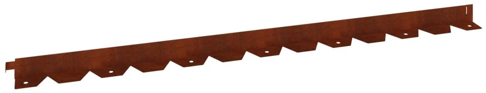 Vejo kraštas 10 vnt. 102 x 4 x 4 cm Plienas Rūdijanti