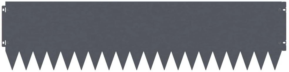 Vejo kraštas 10 vnt. 103 x 25 cm Plienas Antracito