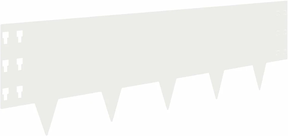 Vejo kraštas 10 vnt. 100 x 30 cm Plienas Balta