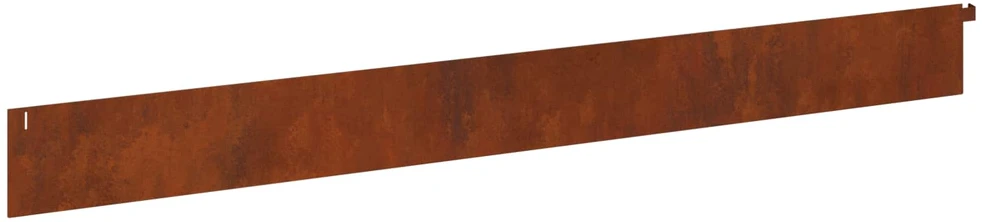 Vejo kraštas 10 vnt. 102 x 10 x 4 cm Plienas Rūdijanti