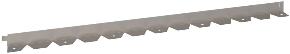 Vejo kraštas 10 vnt. 102 x 4 x 4 cm Plienas Rūdijanti