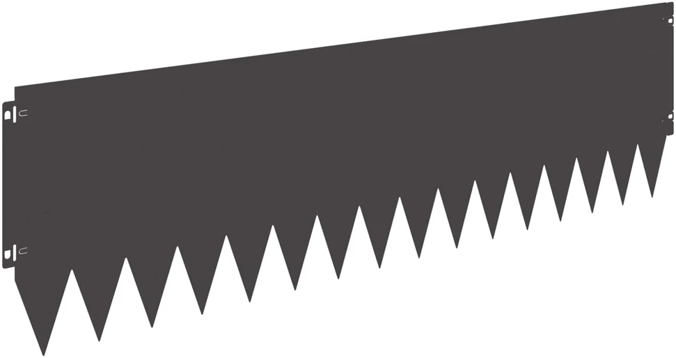 Vejos apvadas su užlenktu viršumi 10 vnt. 103x30 cm Plienas