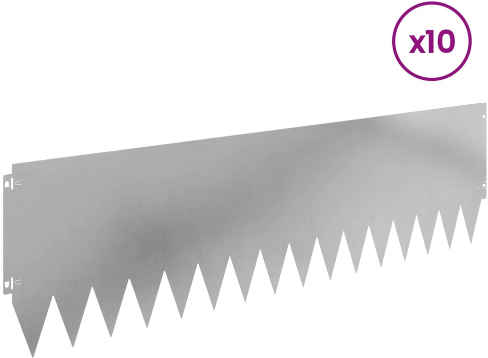 Vejo kraštas 10 vnt. 103 x 30 cm Stainless Steel Sidabrinė