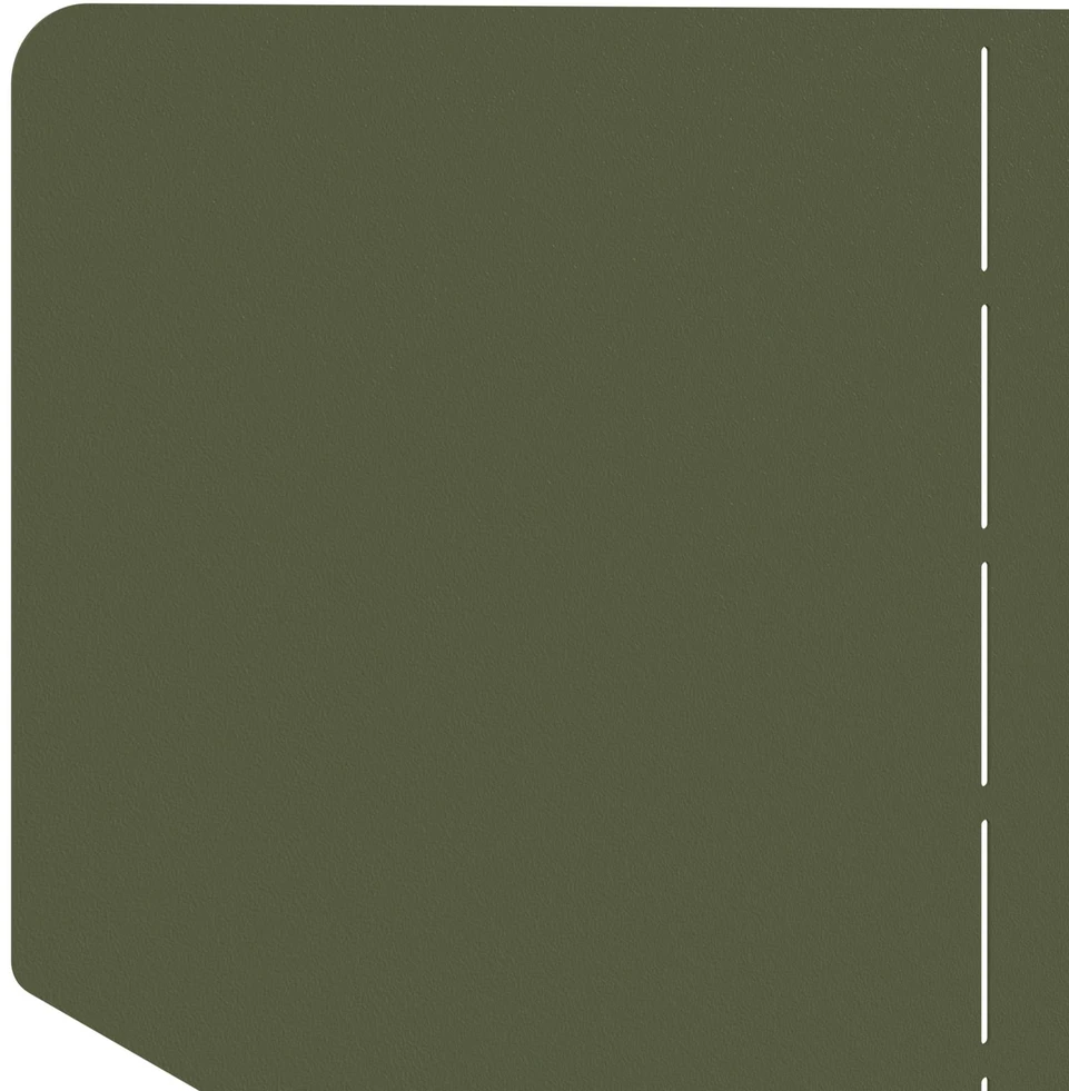 Vejo kraštas 100 x 45 cm Plienas Alyvuogių žalia