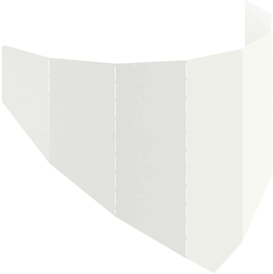 Vejo kraštas 100 x 45 cm Plienas Balta