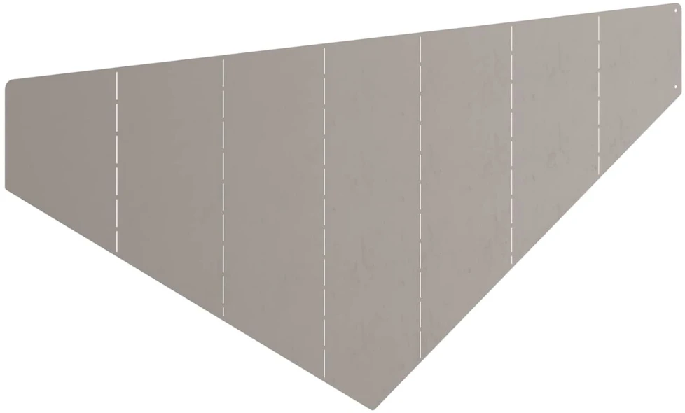 Vejo kraštas 100 x 45 cm Plienas Rūdijanti