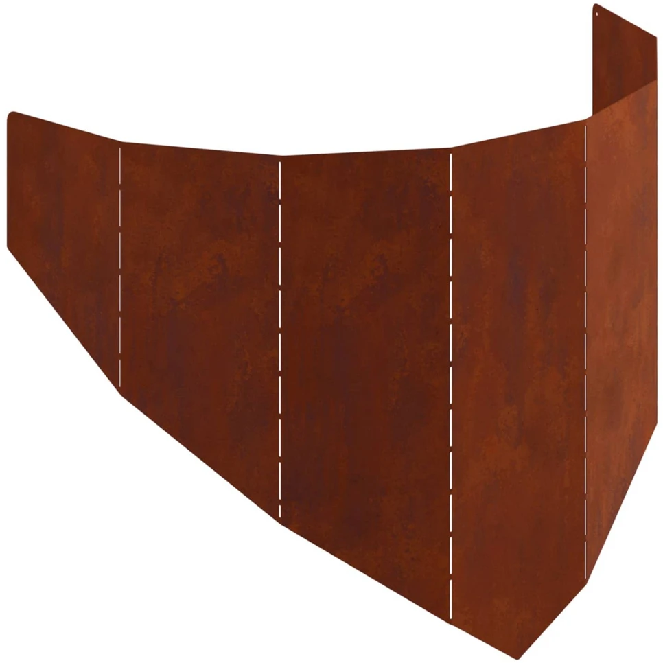 Vejo kraštas 100 x 45 cm Plienas Rūdijanti