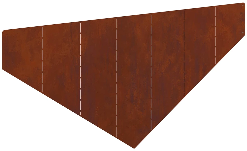 Vejo kraštas 100 x 45 cm Plienas Rūdijanti