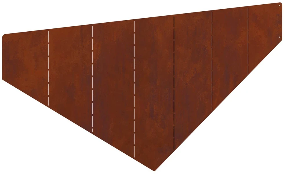 Vejo kraštas 100 x 45 cm Plienas Rūdijanti