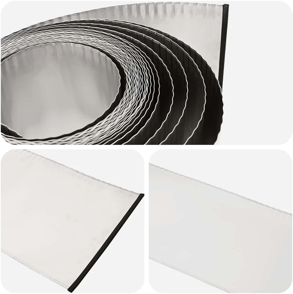 vidaxl Vejo kraštas 20 m x 10 cm Galvanizuotas plienas Sidabrinė