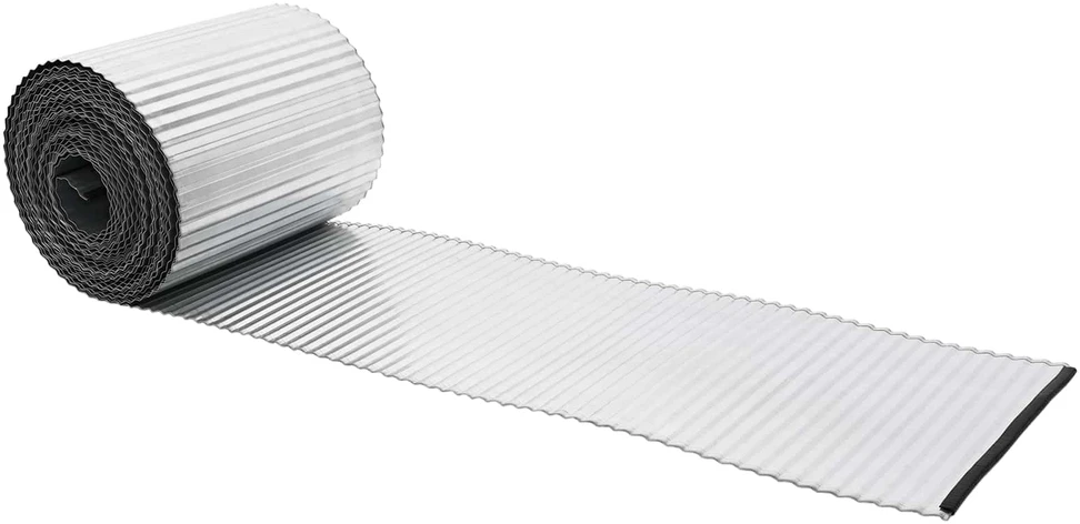 vidaxl Vejo kraštas 20 m x 15 cm Galvanizuotas plienas Sidabrinė