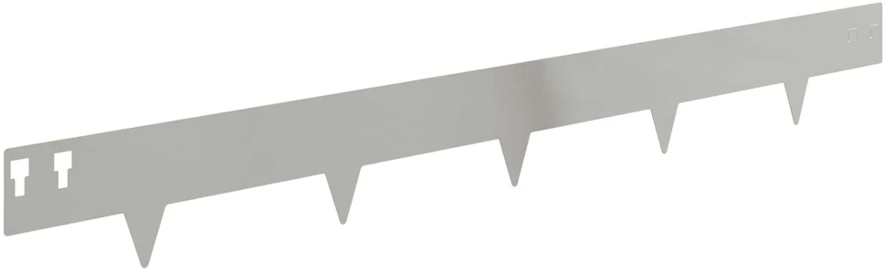 Vejo kraštas 20 vnt. 100 x 12 cm Plienas Sidabrinė