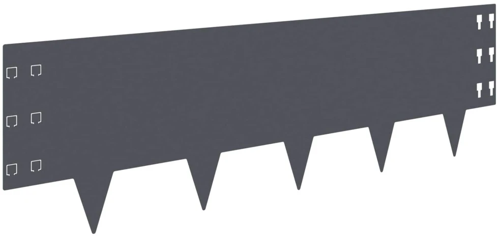 Vejo kraštas 20 vnt. 100 x 30 cm Plienas Antracito