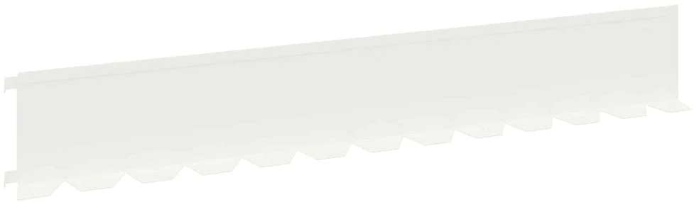 Vejo kraštas 20 vnt. 102 x 15 x 4 cm Plienas Balta
