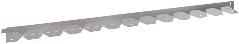 Vejo kraštas 20 vnt. 102 x 4 x 4 cm Plienas Sidabrinė