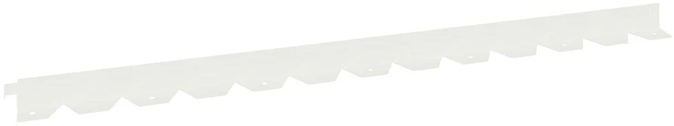 Vejo kraštas 20 vnt. 102 x 4 x 4 cm Plienas Balta