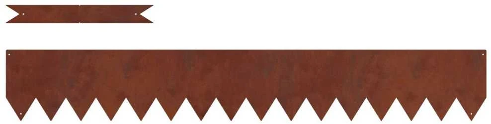 Vejo kraštas 20 vnt. 100 x 0,05 x 15 cm Rūdijanti