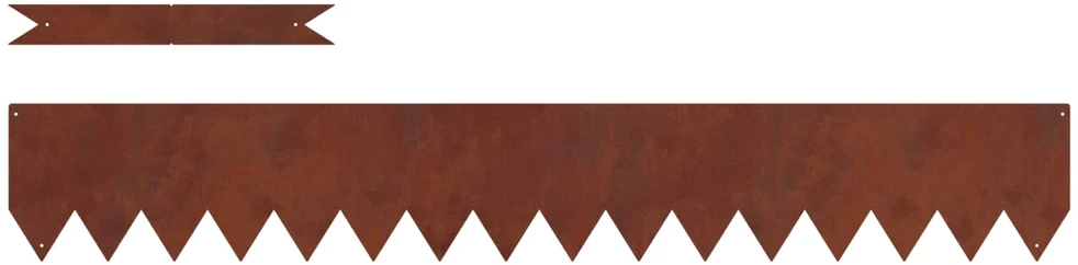 Vejo kraštas 20 vnt. 100 x 0,05 x 15 cm Rūdijanti