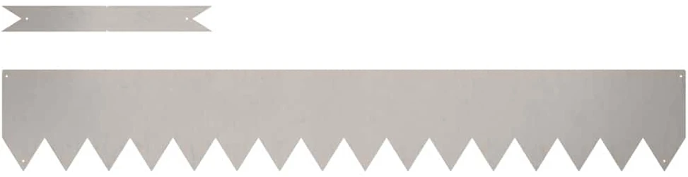 Vejo kraštas 20 vnt. 100 x 0,05 x 15 cm Rūdijanti