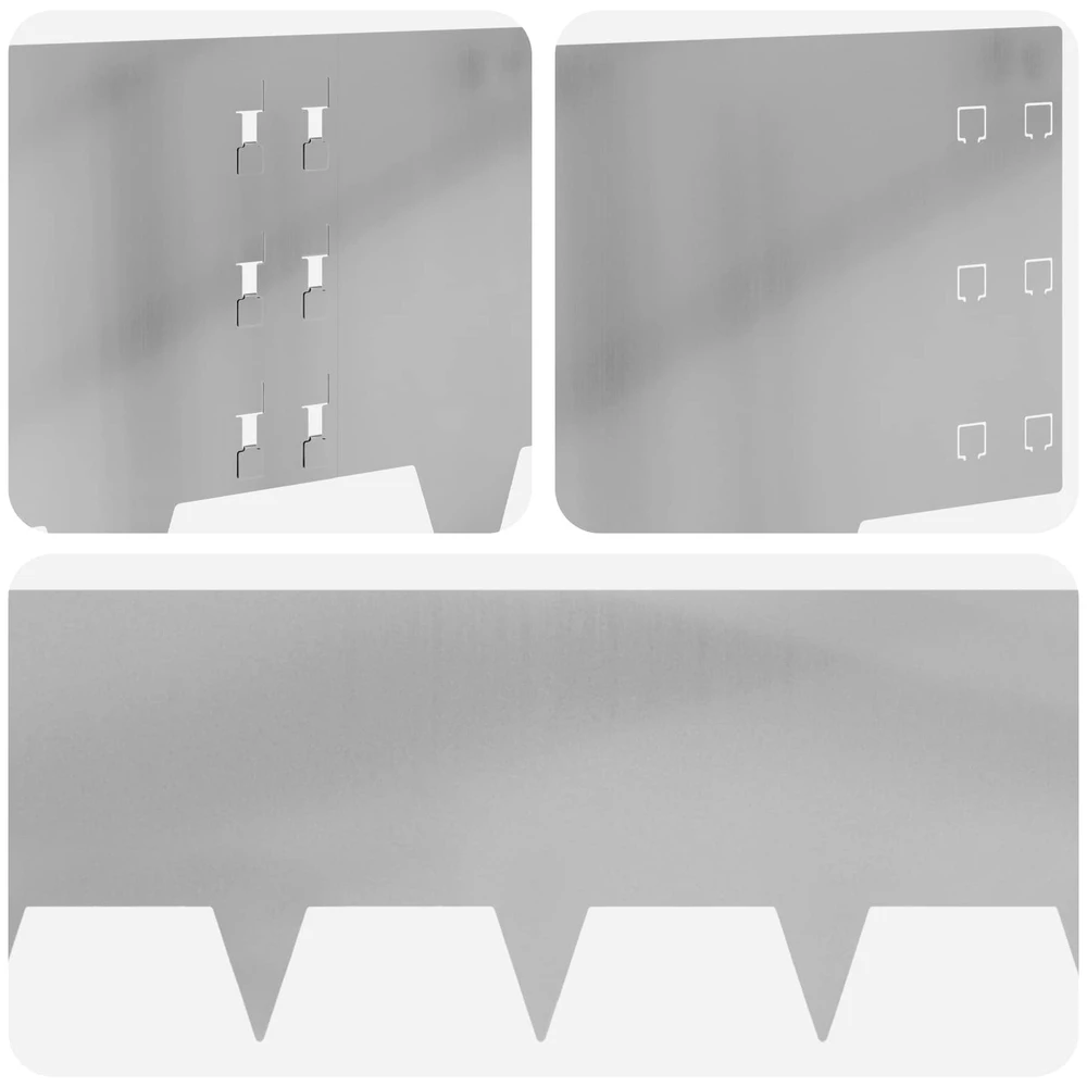 Vejo kraštas 20 vnt. 100 x 30 cm Plienas Sidabrinė