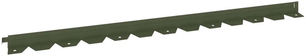 Vejo kraštas 20 vnt. 102 x 4 x 4 cm Plienas Alyvuogių žalia
