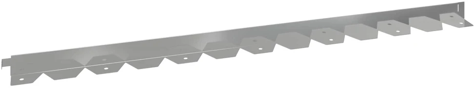 Vejo kraštas 20 vnt. 102 x 4 x 4 cm Plienas Sidabrinė
