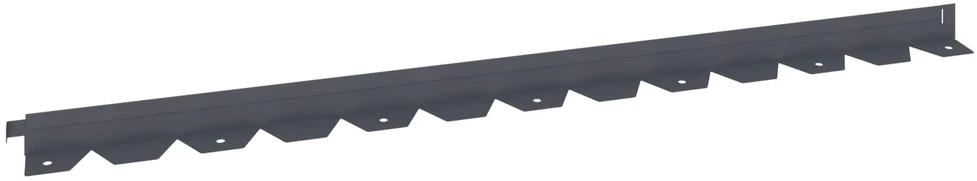 Vejo kraštas 20 vnt. 102 x 4 x 4 cm Plienas Antracito
