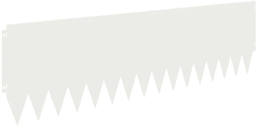 Vejo kraštas 20 vnt. 103 x 30 cm Plienas Balta