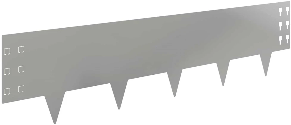 Vejo kraštas 30 vnt. 100 x 25 cm Plienas Sidabrinė