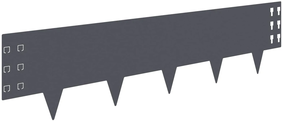 Vejo kraštas 30 vnt. 100 x 25 cm Plienas Antracito