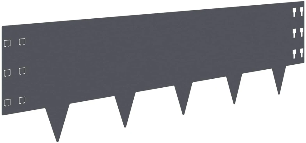 Vejo kraštas 30 vnt. 100 x 30 cm Plienas Antracito