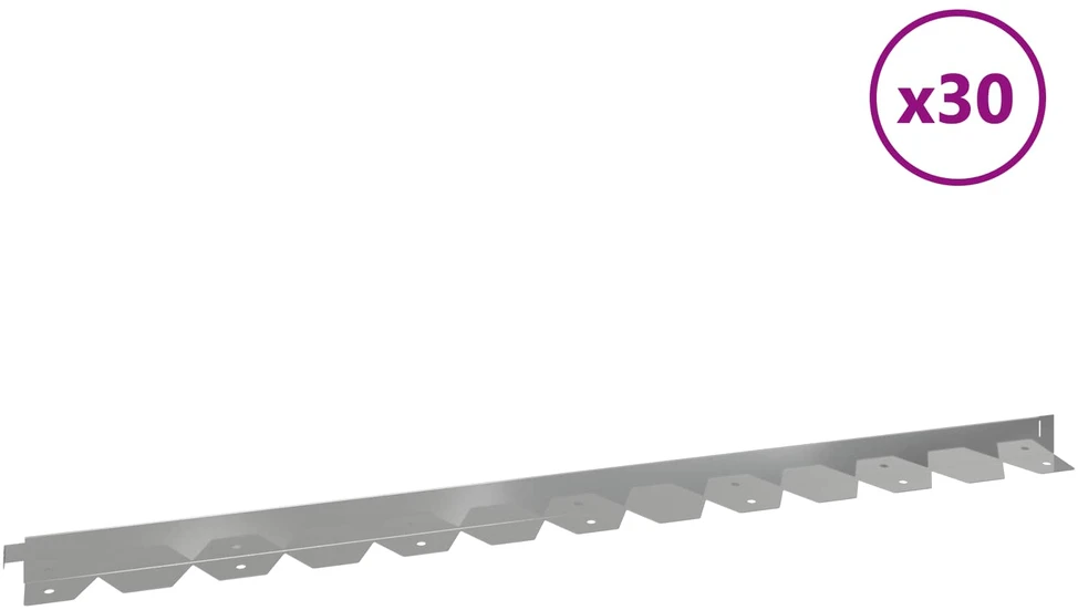 Vejo kraštas 30 vnt. 102 x 4 x 4 cm Galvanizuotas plienas