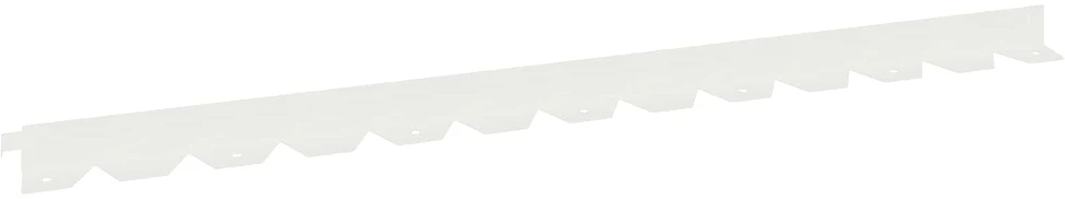 Vejo kraštas 30 vnt. 102 x 4 x 4 cm Plienas Balta