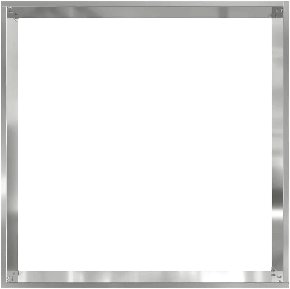 Vejo kraštas 40 x 40 x 13 cm Galvanizuotas plienas Sidabrinė