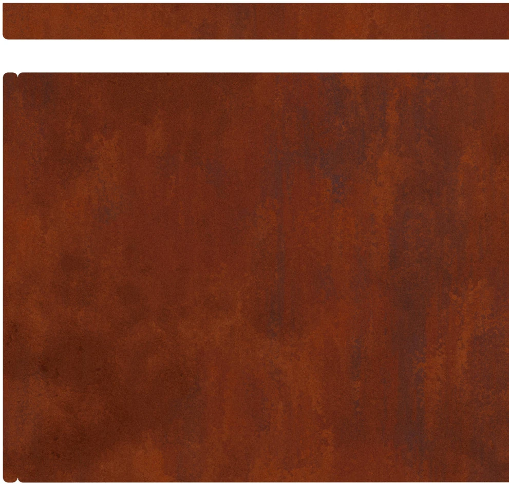 Vejo kraštas 450 x 25 cm Atmosferos poveikiui atsparus plienas