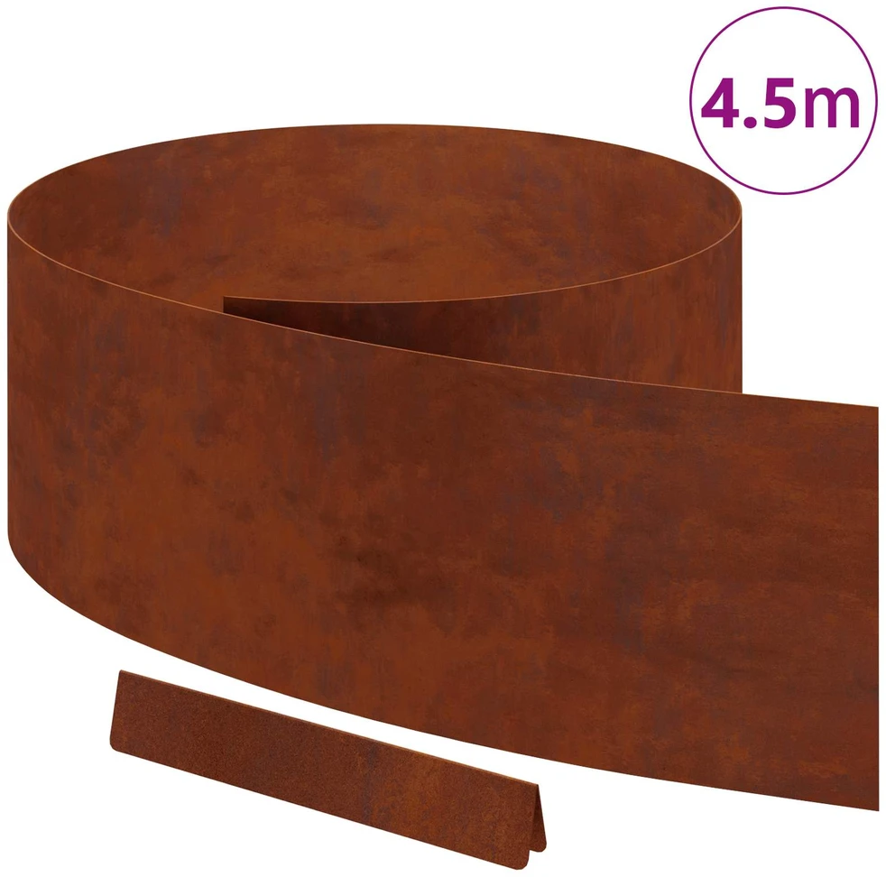 Vejo kraštas 450 x 25 cm Atmosferos poveikiui atsparus plienas