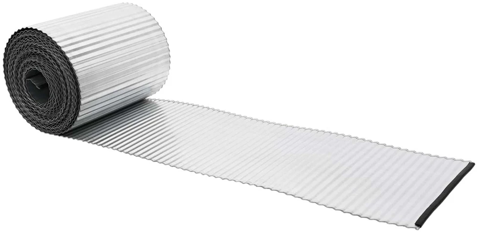 Vejo kraštas 5 m x 10 cm Galvanizuotas plienas Sidabrinė