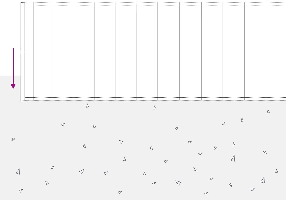 vidaxl Vejo kraštas 5 m x 25 cm Galvanizuotas plienas Sidabrinė