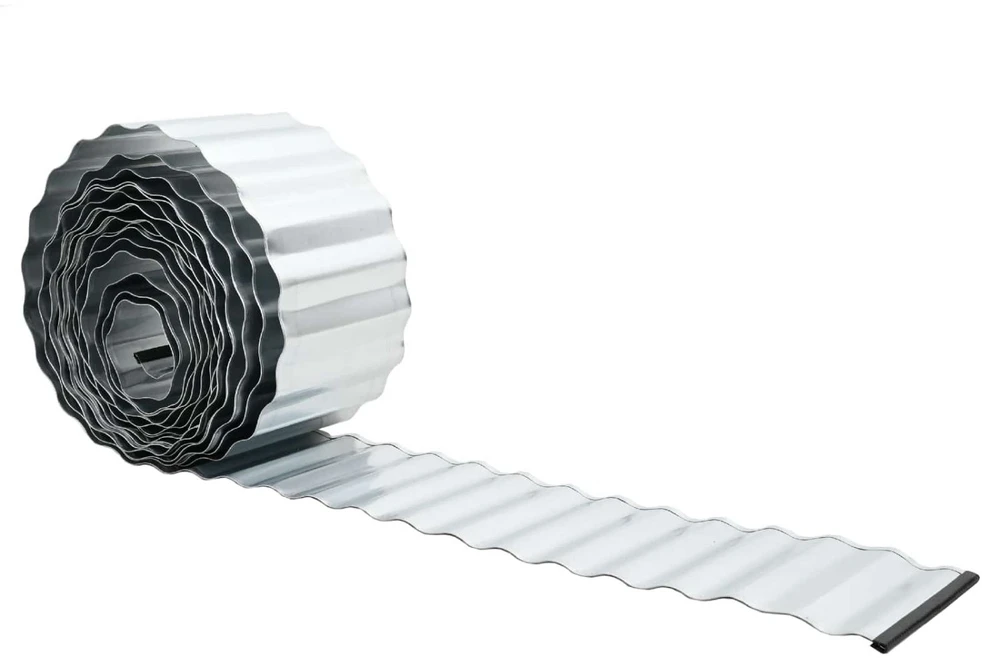 Vejo kraštas 5 m x 30 cm Galvanizuotas plienas Sidabrinė