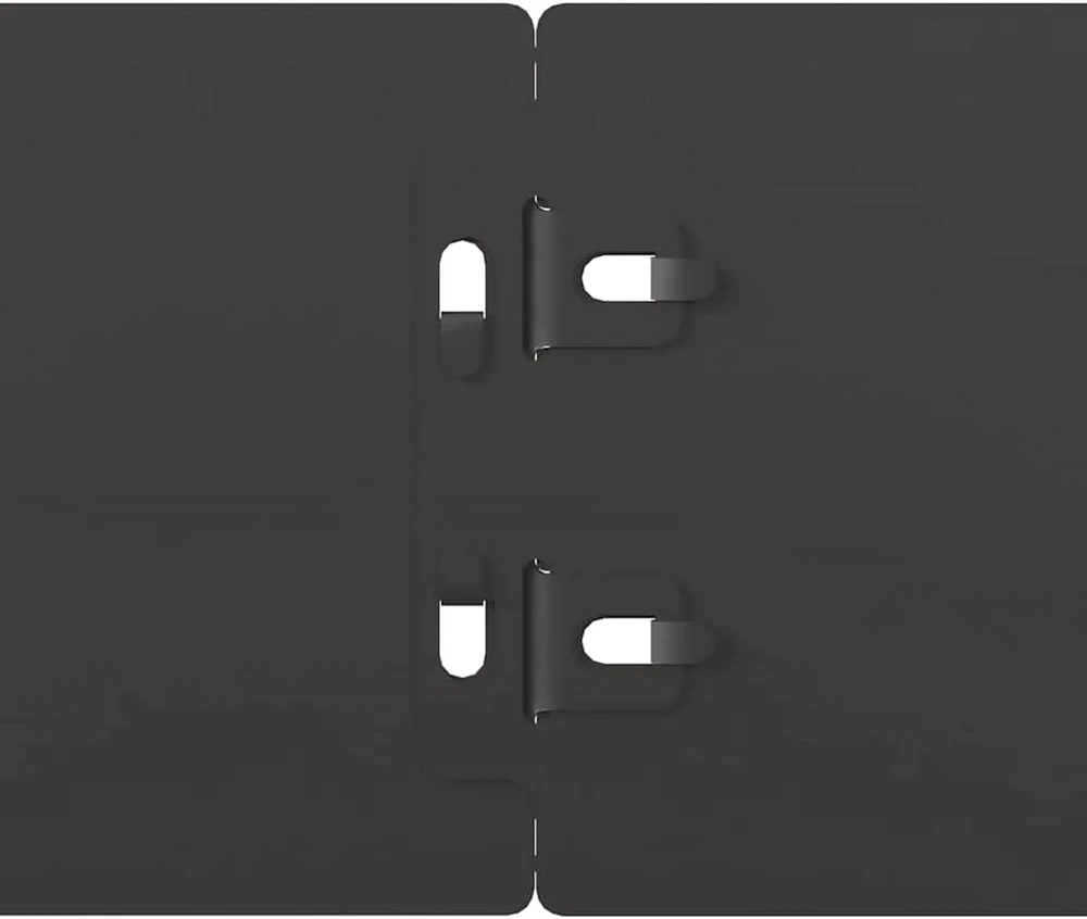 Vejo kraštas 50 vnt. 10 x 103 cm Plienas Juoda