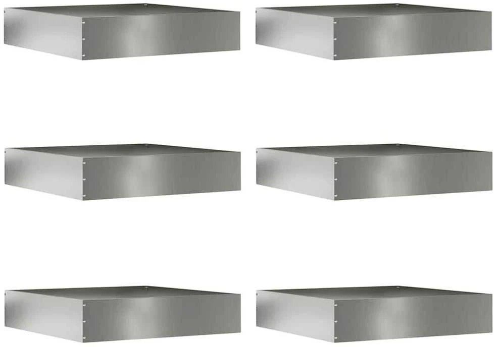 Vejo kraštas 6 vnt. 60 x 60 x 13 cm Galvanizuotas plienas