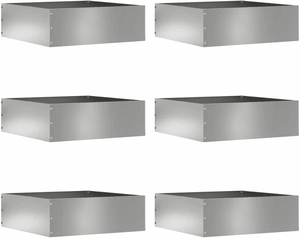 Vejo kraštas 6 vnt. 40 x 40 x 13 cm Galvanizuotas plienas