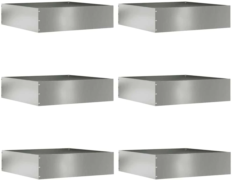 Vejo kraštas 6 vnt. 50 x 50 x 13 cm Galvanizuotas plienas