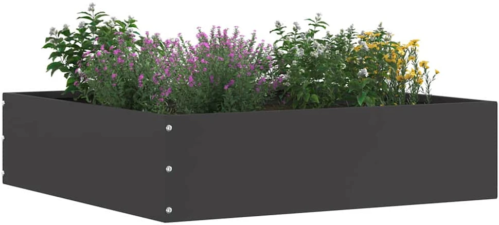 Vejo kraštas 6 vnt. 50 x 50 x 13 cm Plienas Juoda