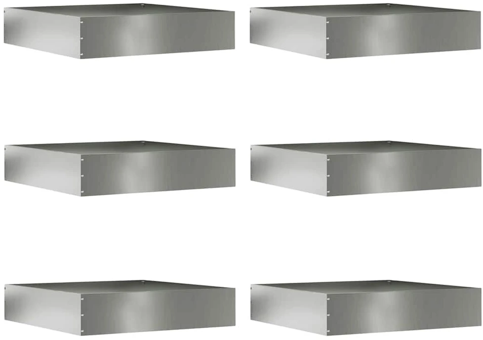 Vejo kraštas 6 vnt. 60 x 60 x 13 cm Galvanizuotas plienas