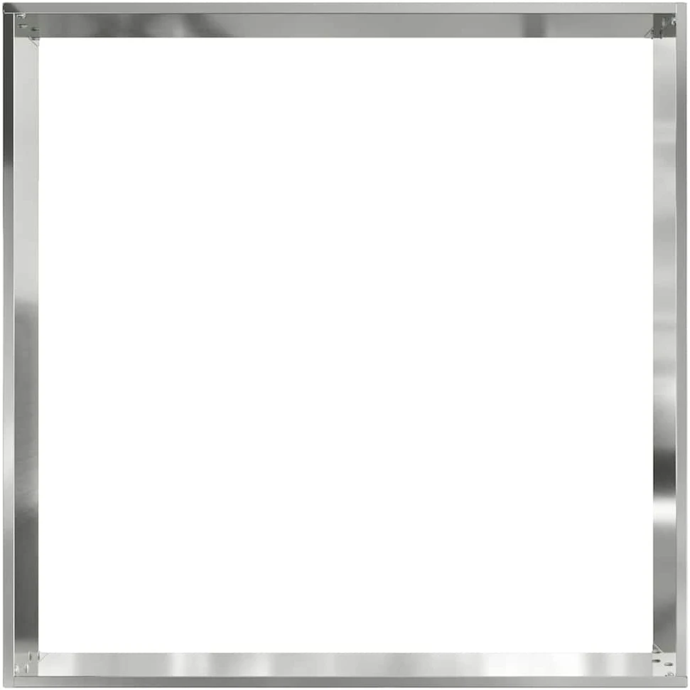 Vejo kraštas 60 x 60 x 13 cm Galvanizuotas plienas Sidabrinė