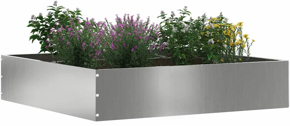 Vejo kraštas 60 x 60 x 13 cm Galvanizuotas plienas Sidabrinė
