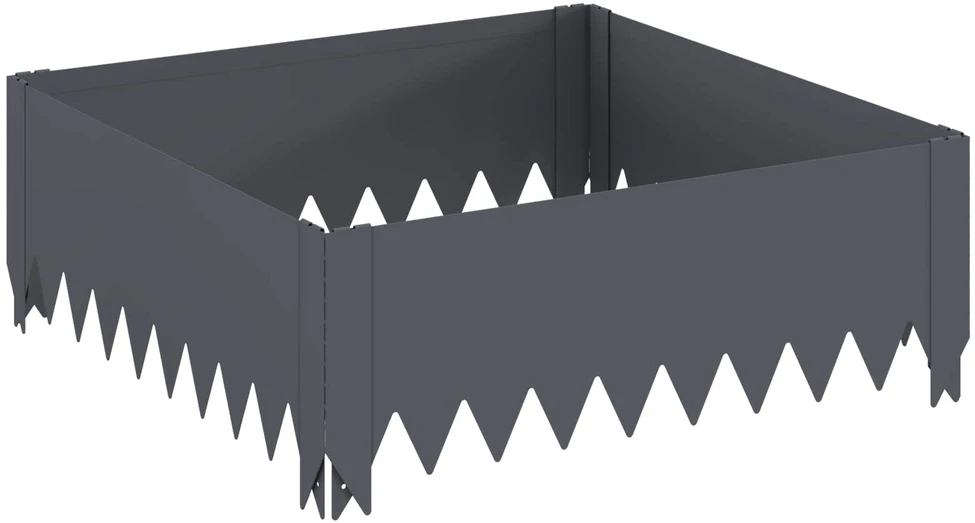 Vejo kraštas 60 x 60 x 20 cm Plienas Antracito